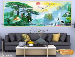 Tranh Tùng Hạc Diên Niên Đẹp GTD22