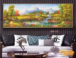 Tranh sơn dầu phong cảnh sơn thủy GTD05