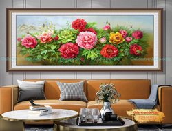 Tranh Hoa Mẫu Đơn Đẹp GTD25