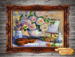 Tranh Vẽ Hoa Hồng GTD27
