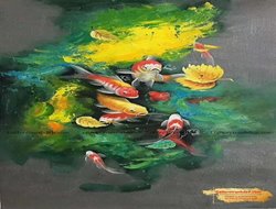 Tranh Cửu Ngư Quần Hội GTD34