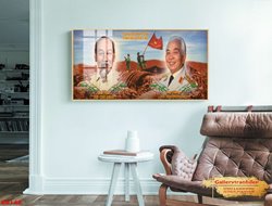 Tranh Chân Dung Bác Hồ Bác Giáp GTD17