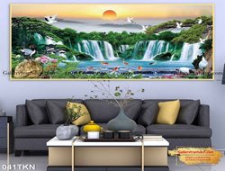 Tranh Tùng Hạc Diên Niên Đẹp GTD21