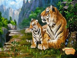 Tranh Hổ Phong Thủy GTD35