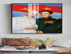 Tranh Chân Dung Bác Hồ Bác Giáp GTD12