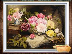 Tranh Vẽ Hoa Hồng Đẹp GTD35
