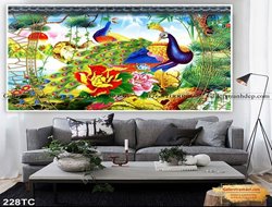Tranh Chim Công Đẹp GTD24