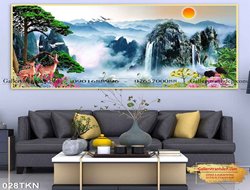 Tranh Tùng Hạc Diên Niên Đẹp GTD20