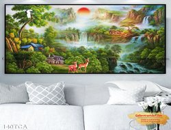 Tranh Treo Tường Phong Thủy Phòng Khách GTD36