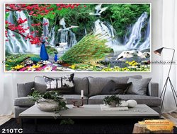 Tranh Chim Công Đẹp GTD23