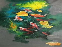 Tranh Cửu Ngư Quần Hội GTD33