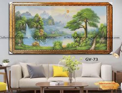 Tranh sơn dầu phong thủy thuận buồm xuôi gió GTD35